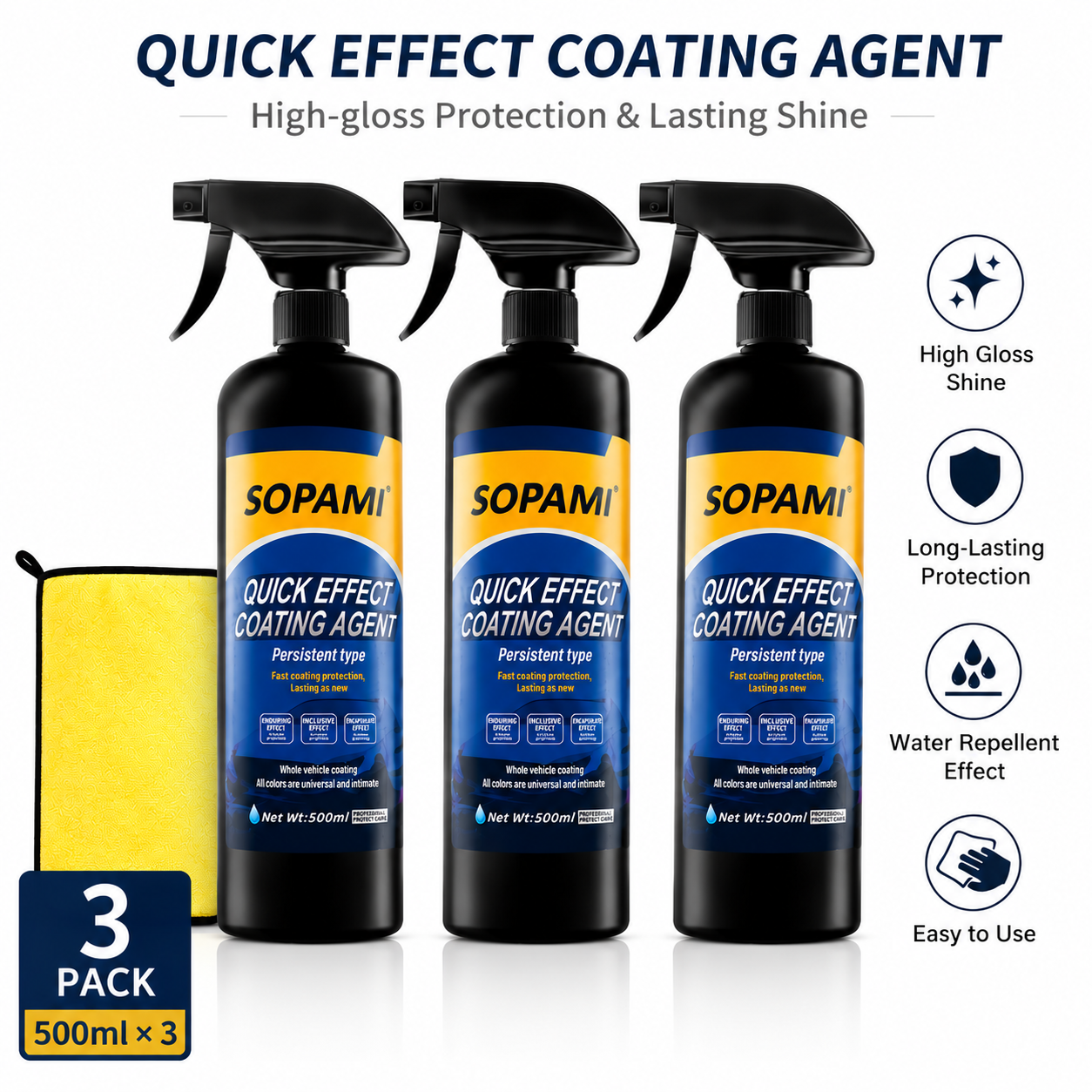 Sopami Ceramic Paint Sealant 3PCS